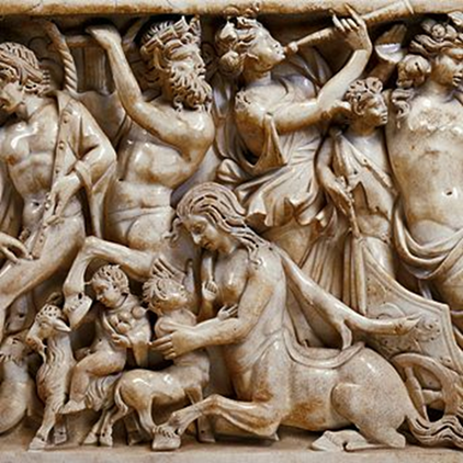 centaure en famille+sarcophage+louvre+Inconnu Date oeuvre+centaure en famille  sarcophage  louvre  230L3354+