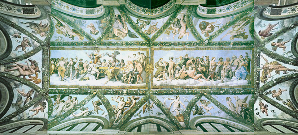 Plafond Loggia Psych cadr+Raphael+Rome Farnesina+1514+recadr Rectifie+copie