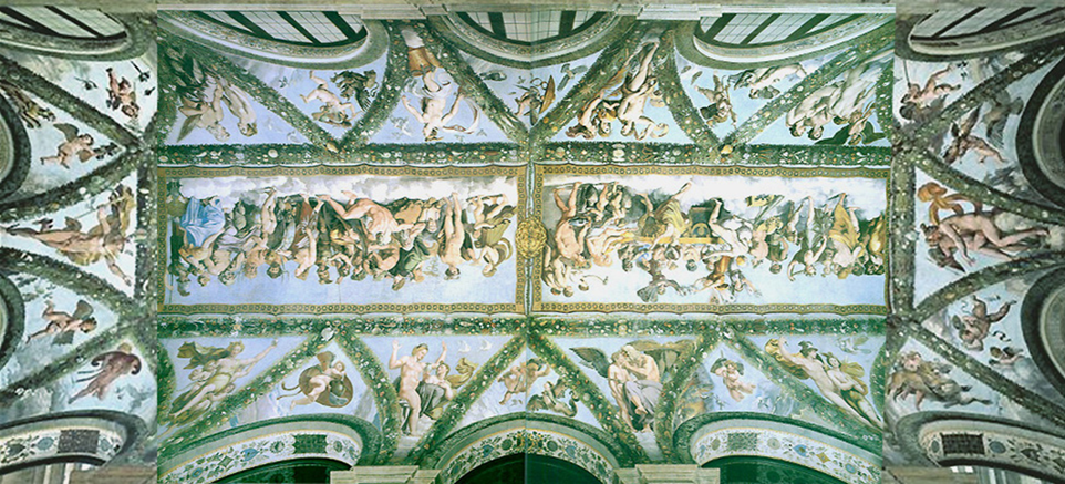 Plafond Loggia Psych cadr+Raphael+Rome Farnesina+1514+recadr Rectifie+reverse
