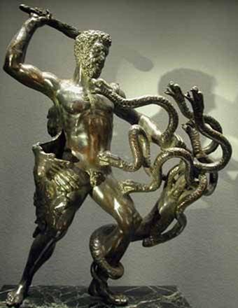 Hercule hydre Lerne bronze