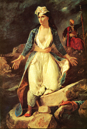 Grèce Missolonghi - Delacroix - Louvre - 1860