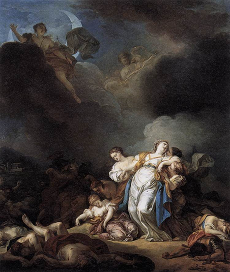 Niobe et Enfants+Lemonnier_Anicet_Charles_Gabriel+Rouen+1770+