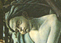 Zéphyr - Printemps Botticelli Sandro Zéphyr et Chloris détail Florence 1500