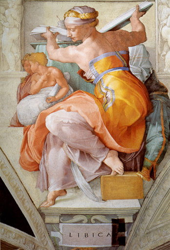 Sibylle Libyque - Michel Ange - Vatican Sixtine - 1512 - BK0623